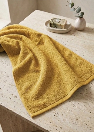 Полотенце махровое Туркмения без бордюра / Желтый