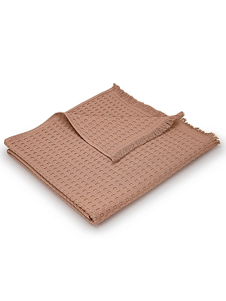 Полотенце УЗБ Вафельное м7790_05 XL 100x150 / бежевое