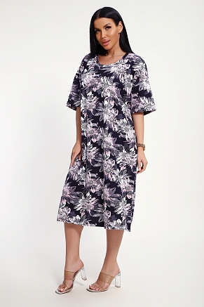 Женское платье 85552 / розовый+синий