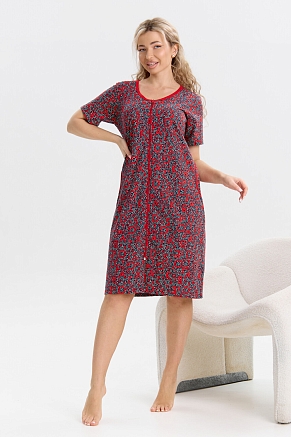 Женский халат 37000 / сине-красный