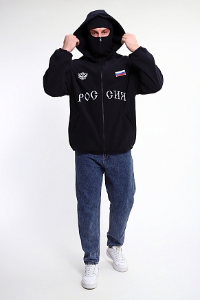 Мужской худи 36990 / черный