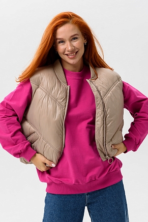 Женский свитшот 14423 оверсайз / лиловый