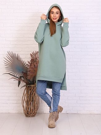 Женское платье-худи Меган / Фисташковый