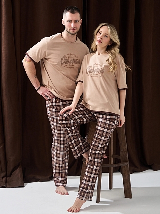 Женская пижама "Счастье" 2402-К / Бежевый