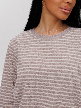 Женский костюм К-219(М) / Капучино (полосы)