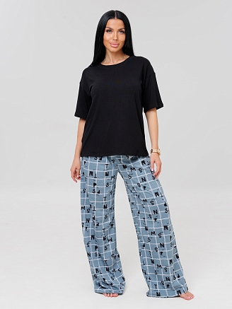 Женский костюм К-88 (К+Л) / Серый (клетка)