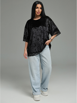 Женская футболка Андреа / Черный