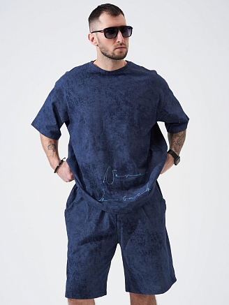 Мужской комплект "Винтаж" (бриджи) 2327-К / Синий