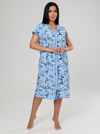 Женский халат ХМ-632 / Весна голубой