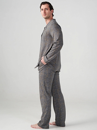 Мужская пижама "Династия" (классическая) 2404-К / Серый
