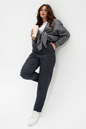 Женские брюки 32809 / серый