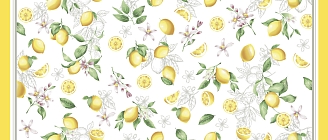 Полотенце вафельное кухонное / Лимонный фреш
