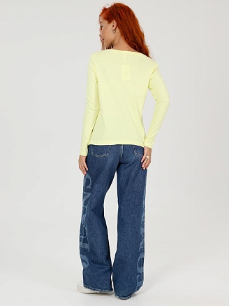 Женский лонгслив Флоп / желтый