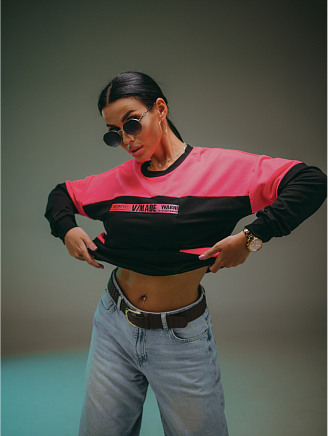 Женская кофта Цунами / Розовый