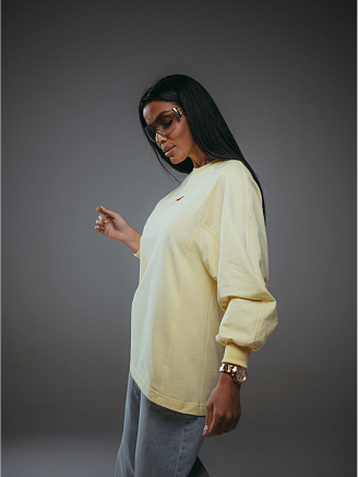 Женский свитшот Символ / Желтый