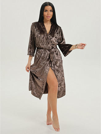 Женский халат Топаз / Кофе