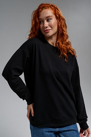 Женский свитшот 14423 оверсайз / черный