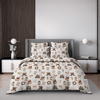 Комплект постельного белья поплин "Волшебная Ночь" / Ginger