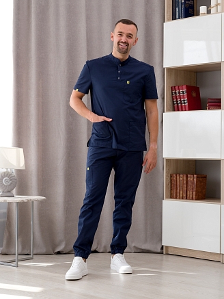 Костюм медицинский мужской ММ-149-63 Вискоза/Стрейч