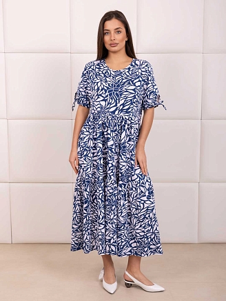 Женское платье мод.1872/22 / Синий