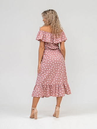 Женское платье мод.1382/1 / Розовый