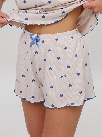 Женская пижама П-70(К) / Бежевый (сердечки)