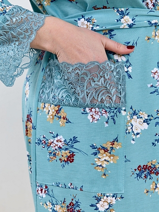 Женский халат Айрис-3 Х-769 / голубой