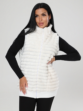 Женский жилет велсофт ЖВ-427 / Молоко