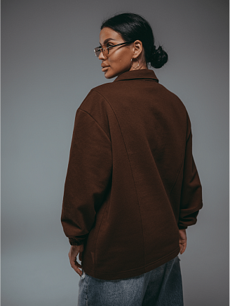 Женский свитшот Брамея / Коричневый