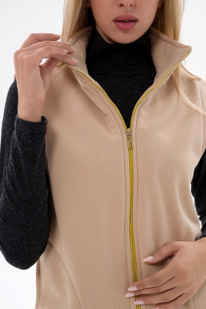 Жилет женский из футера / Латте