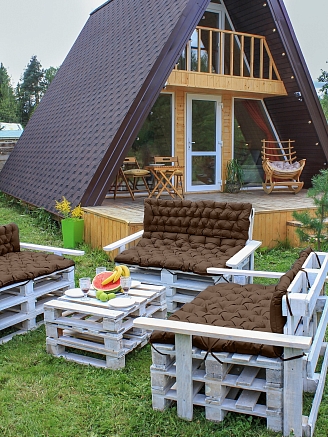 Матрас для садовой мебели арт. МО80 / Шоколад