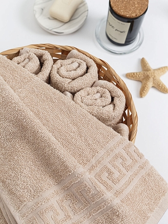Полотенце махровое г/к Узбекистан 380 гр/м2 / 022-бежевый