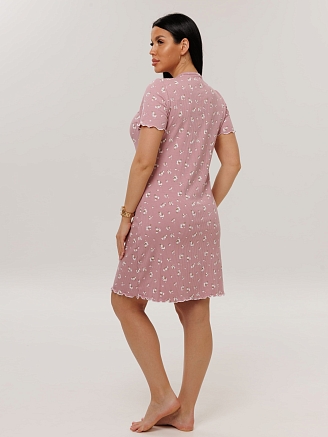 Женская сорочка Сор-35(Л) / Сухая роза (цветы)