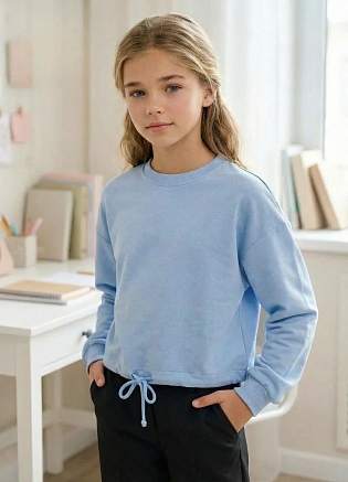 Детская кроп-толстовка "Анастасия" / В ассортименте