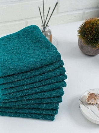 Салфетка махровая г/к Узбекистан 380 гр/м2 / 507-темно-зеленый