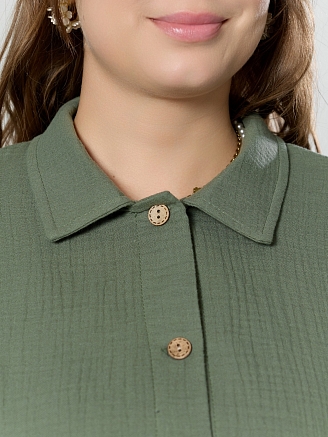 Женская рубашка Вуаль-6 / хаки