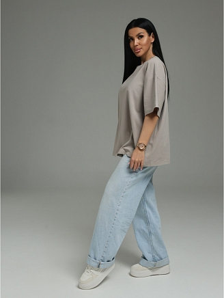 Женская футболка Анита-3 / Серо-бежевый