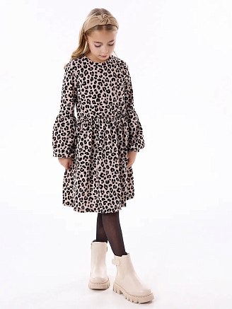 Детское платье "Фея" / Леопард