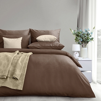 Комплект постельного белья "Verossa" Stripe / Taupe