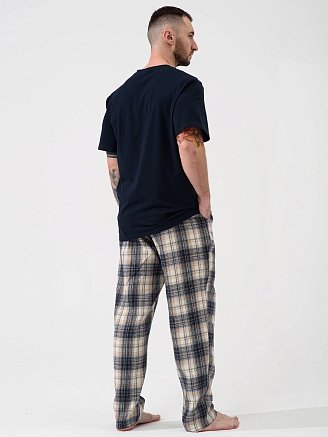 Мужская пижама "Огни ЕКБ" 2431-К/Ф / Синий