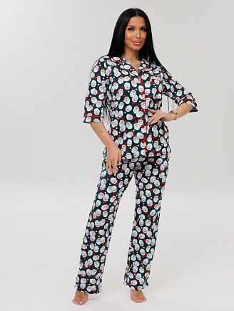 Женский костюм К-132(К) / Зеленый (санта)