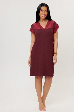 Женская ночная сорочка 2272/2 / Бордовый