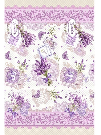 Полотенце банное вафельное полотно / Лаванда