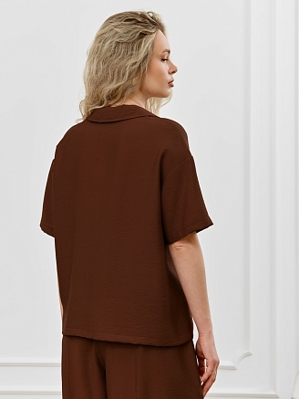 Женская блузка Ясмина-1 / коричневый