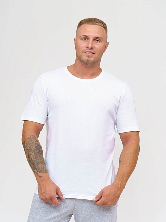 Мужская футболка мод.1361/1 / Белый