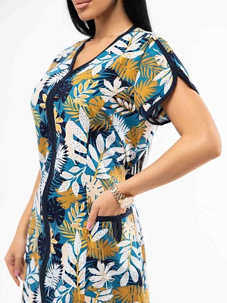 Женский халат мод.469/32 / Петроль