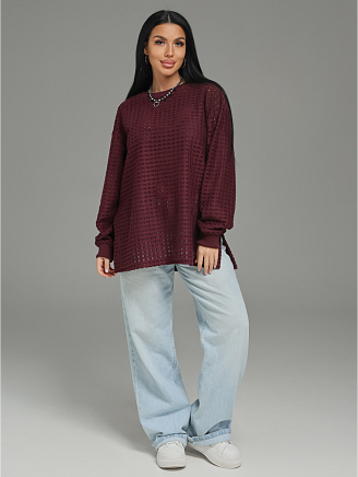 Женский свитшот Фрэнсис / Бордо