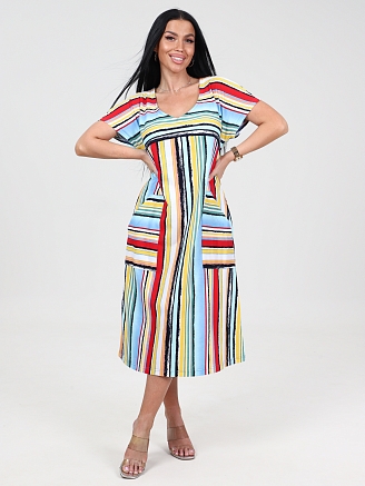 Женское платье Ассоль-2 ПлК-1509 / Красная полоса