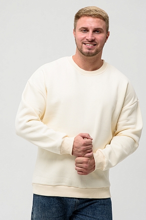 Мужской свитшот 14421 / молочный