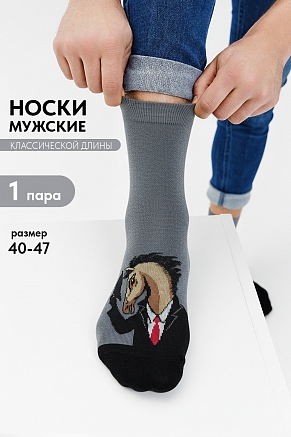 Мужские носки стандарт Жак / серый
